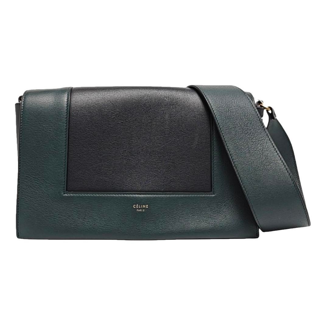 Frame leather crossbody bag