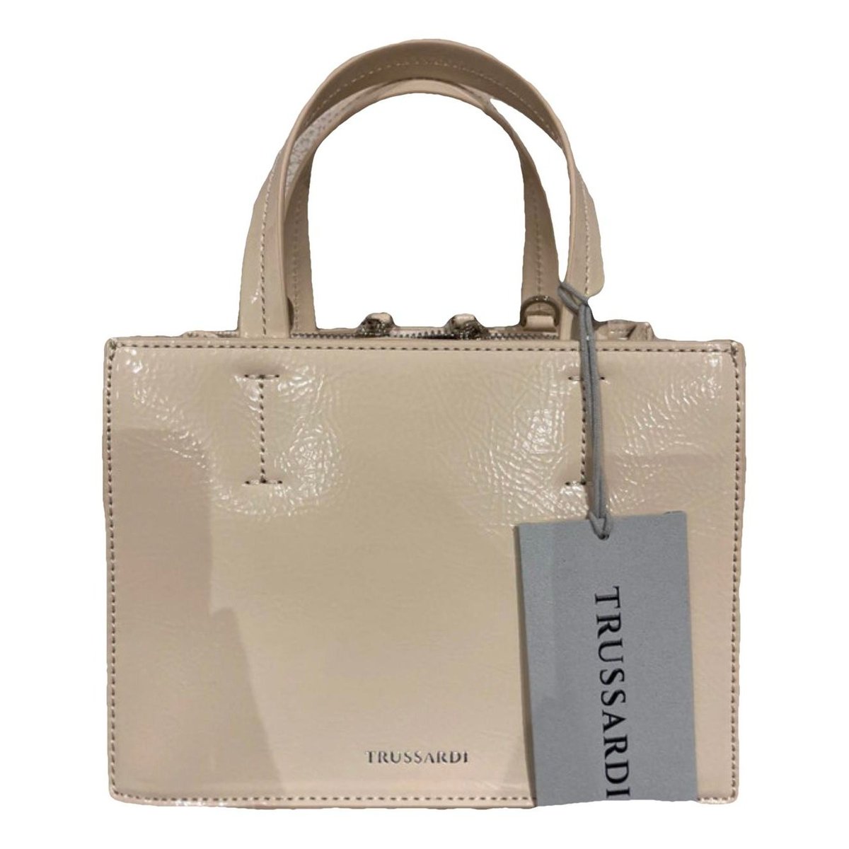 Patent leather tote
