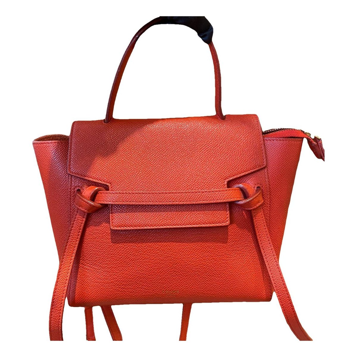 Belt leather handbag