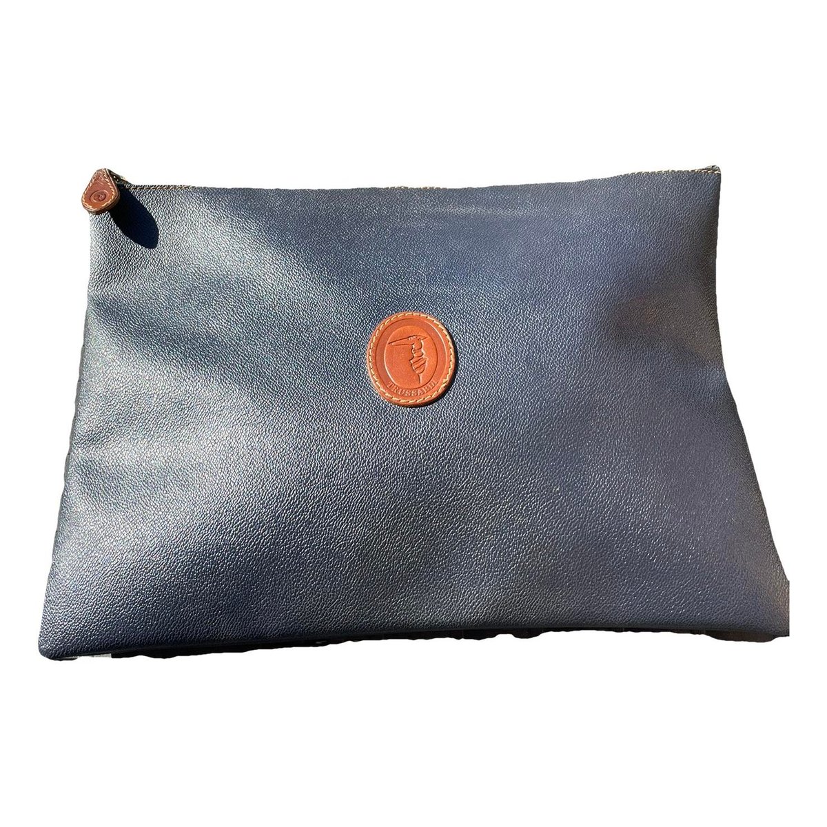 Leather clutch bag