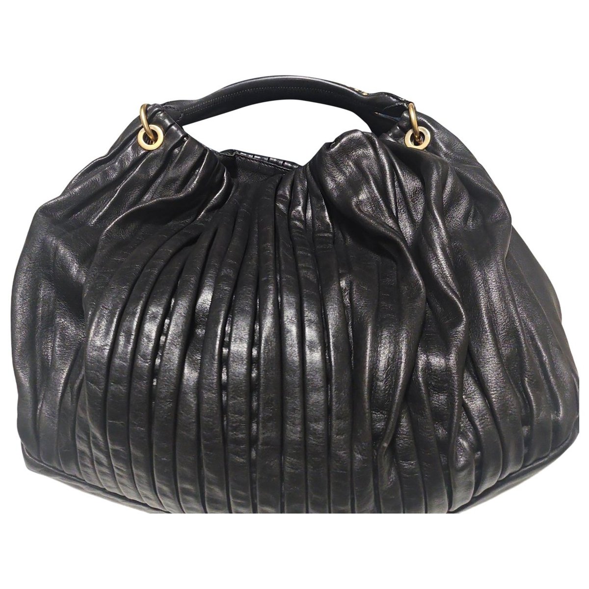 Coffer leather handbag