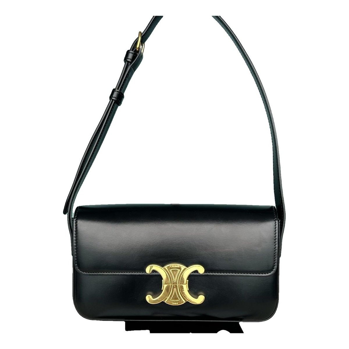 Triomphe Long leather handbag