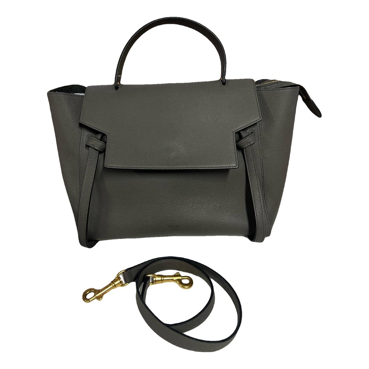 Belt leather handbag