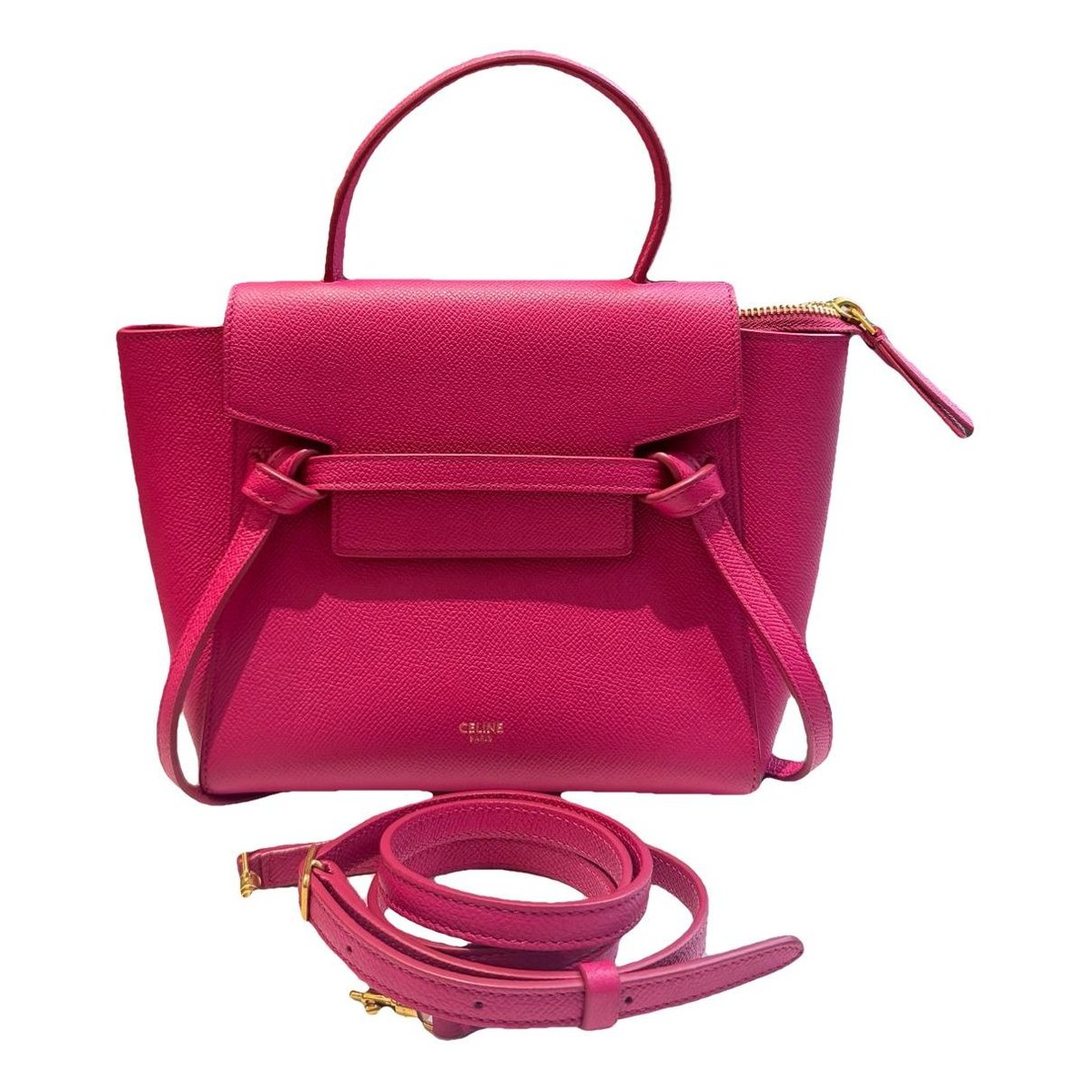 Belt leather handbag