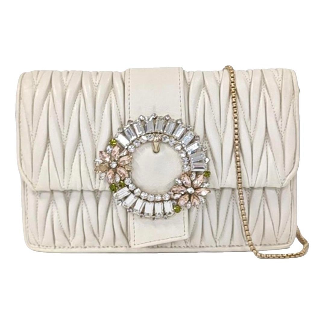 Miu Lady leather handbag