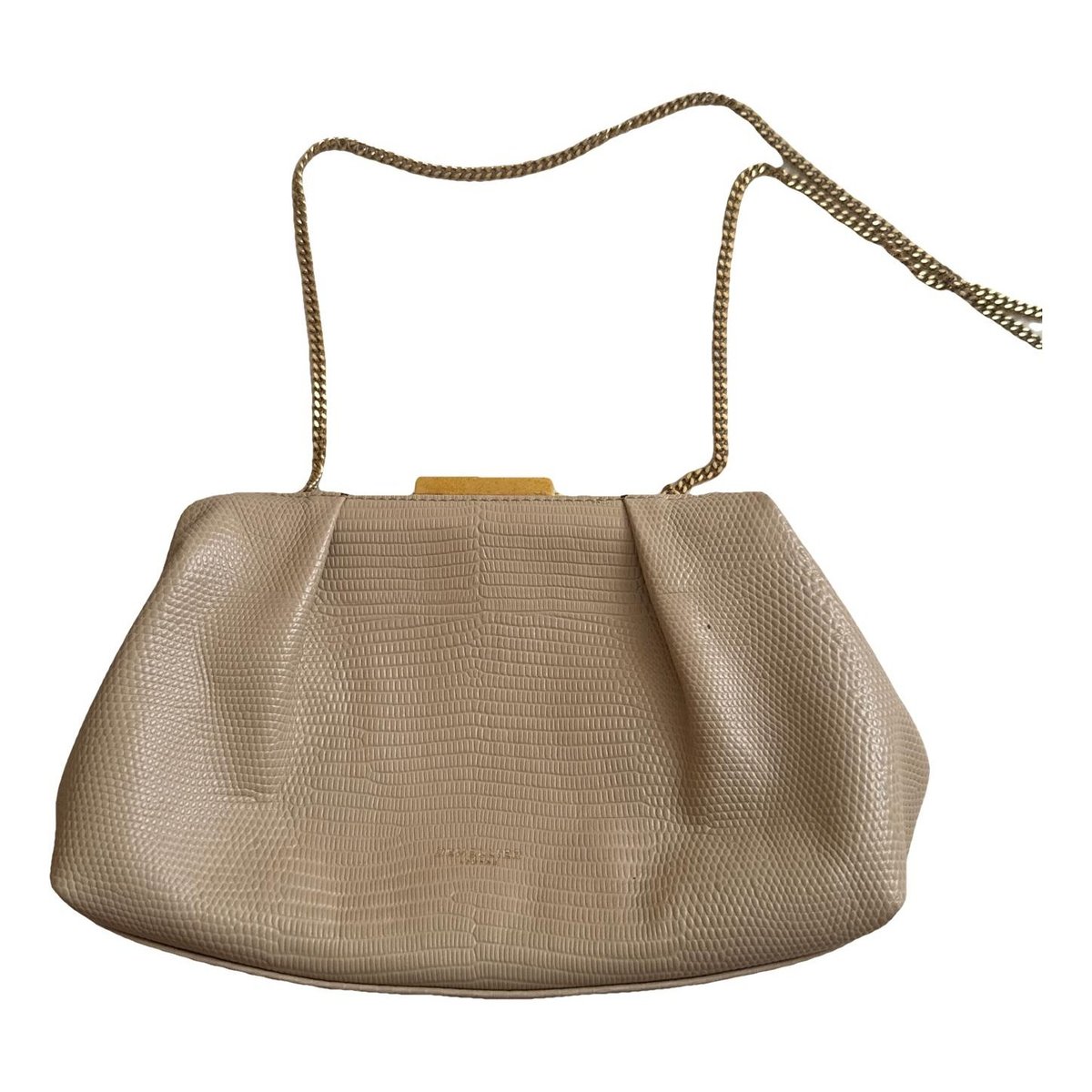 Leather clutch bag