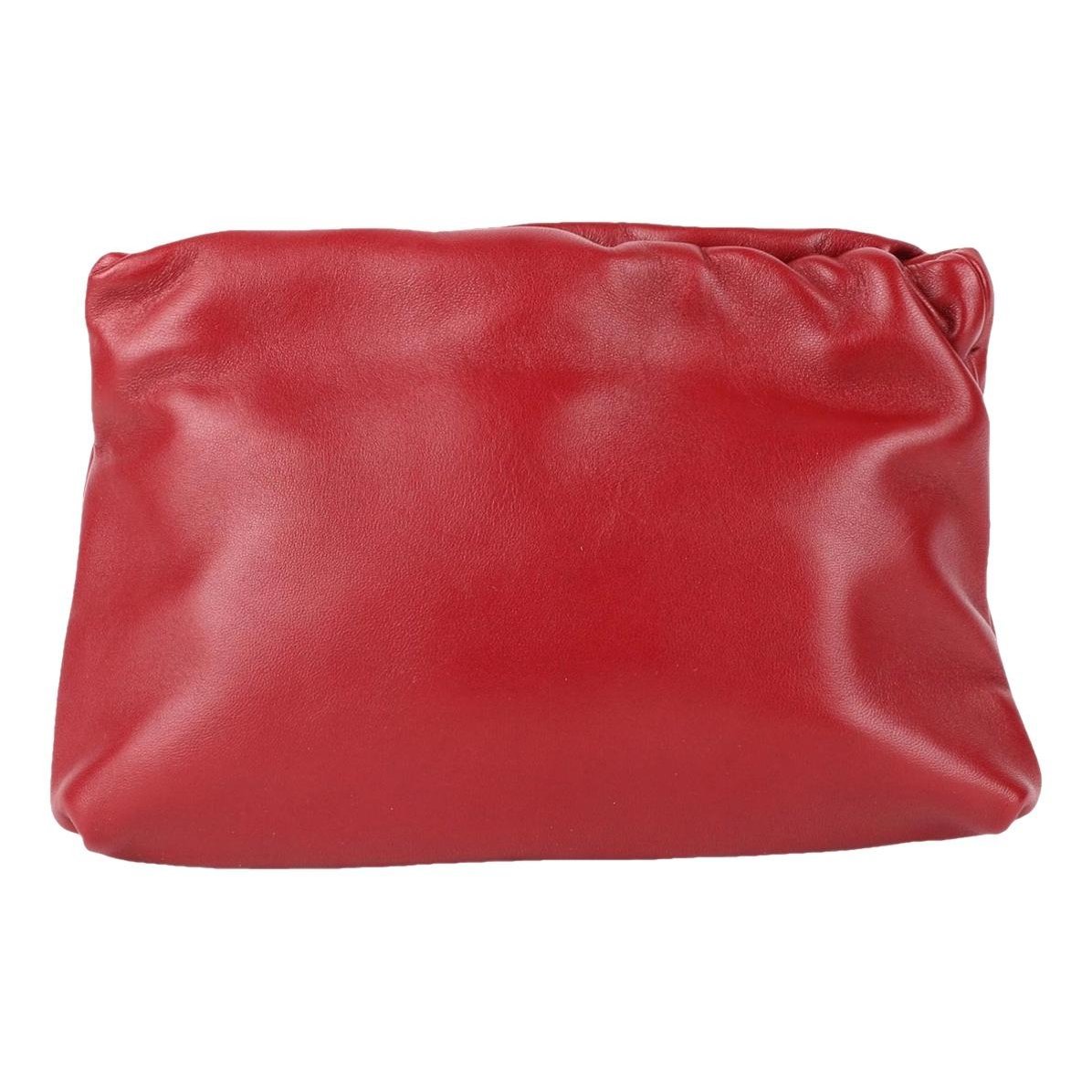 Leather clutch bag