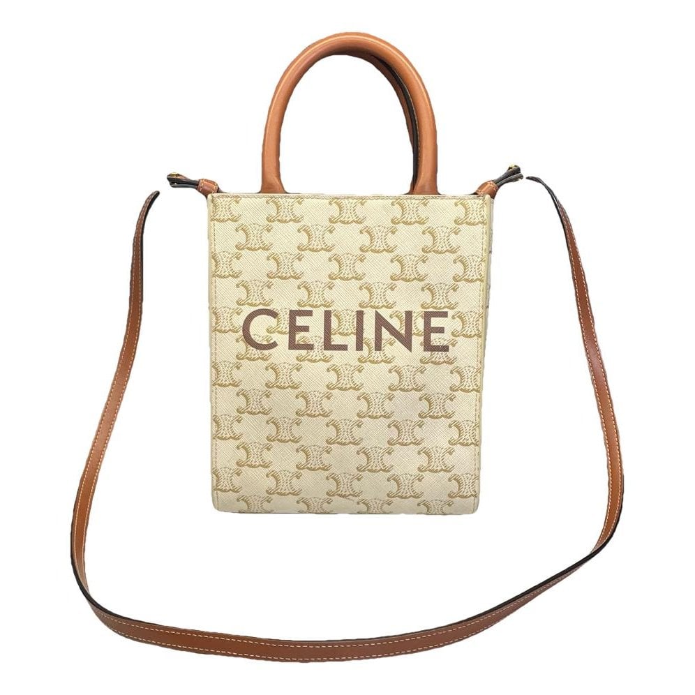 Cabas Vertical leather handbag