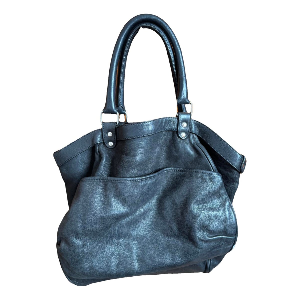 Lune leather handbag