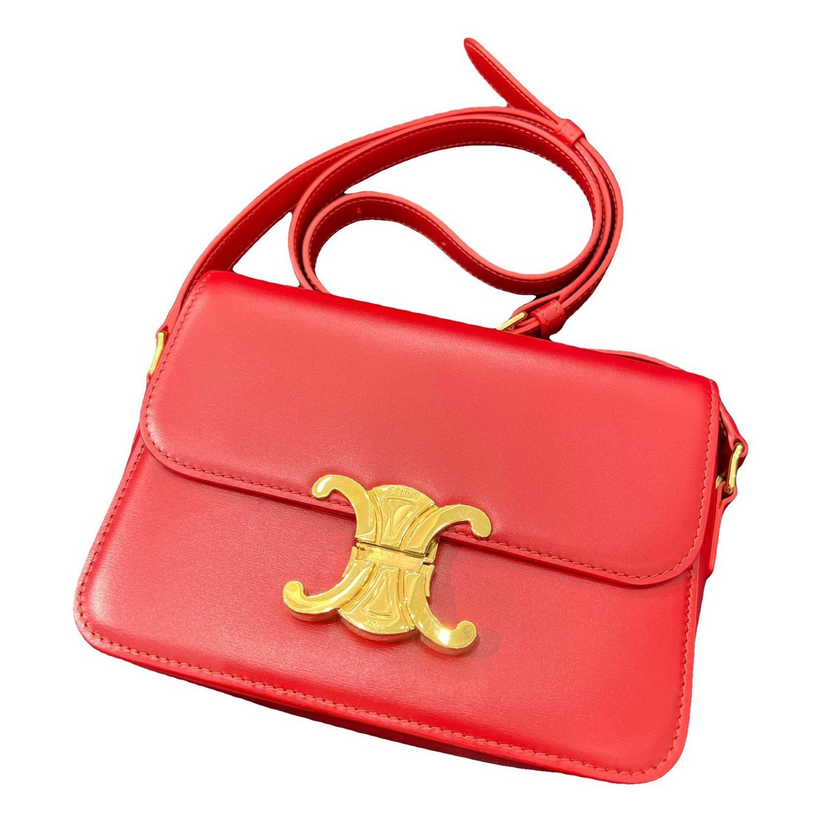 Triomphe leather handbag
