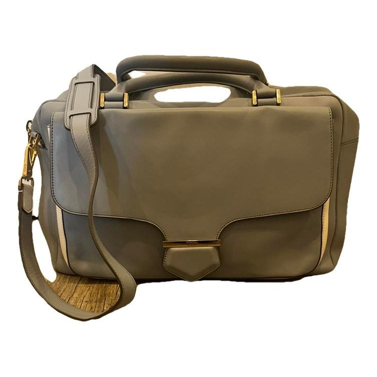 Wave leather handbag