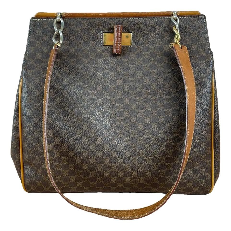 Cabas Horizotal vinyl handbag