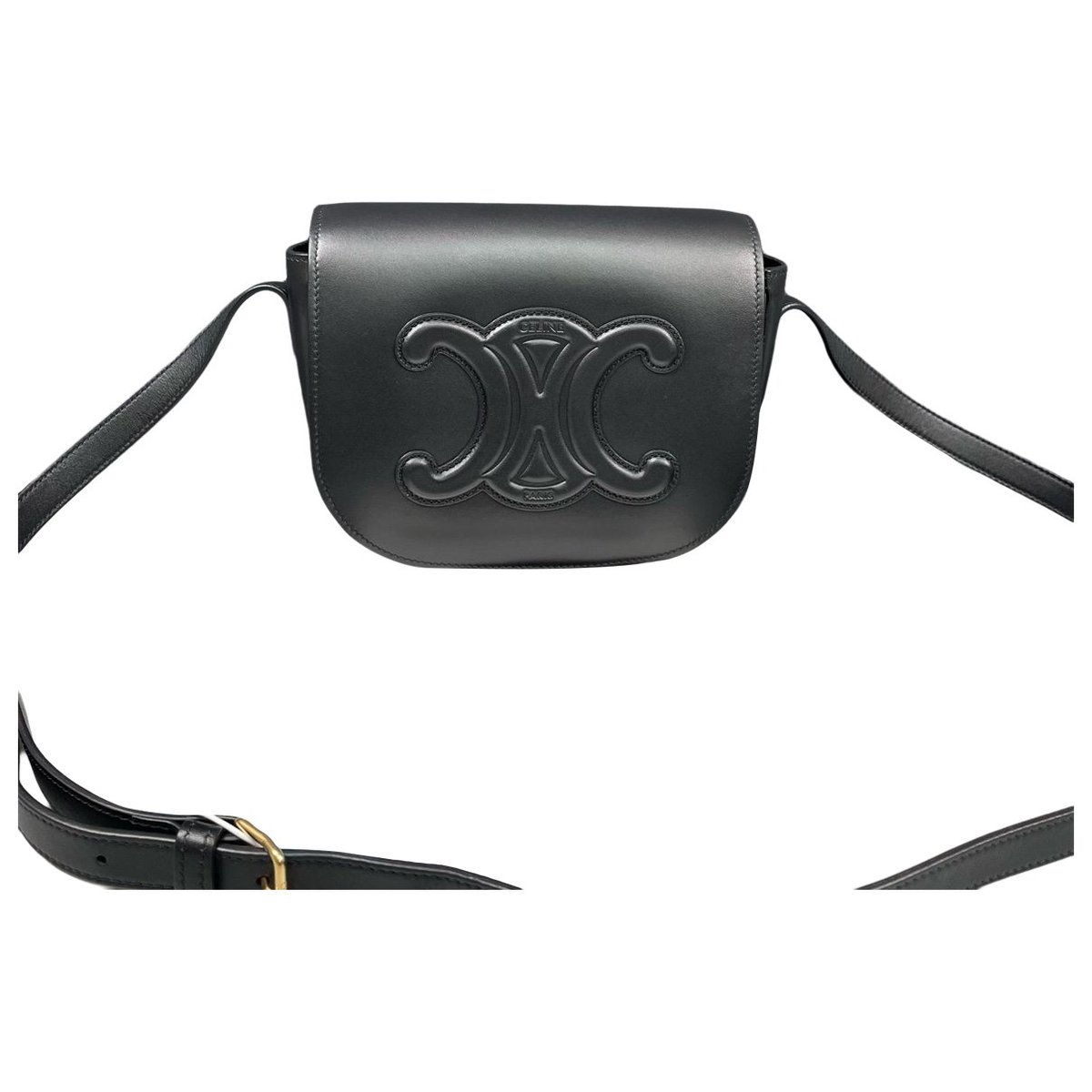 Triomphe leather crossbody bag