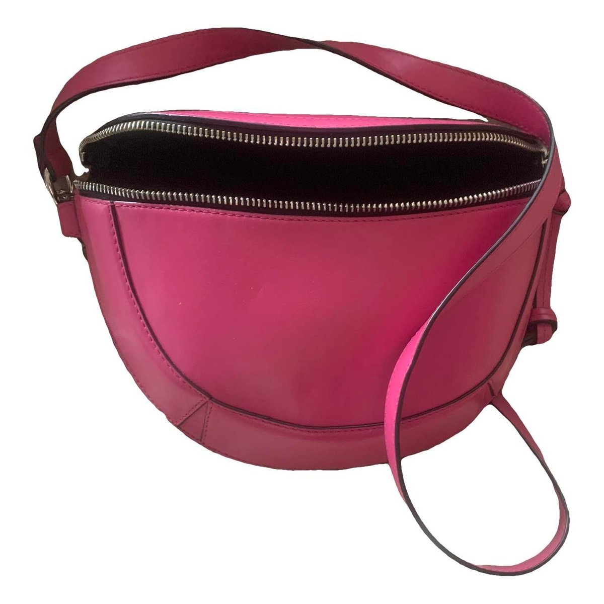 Leather clutch bag