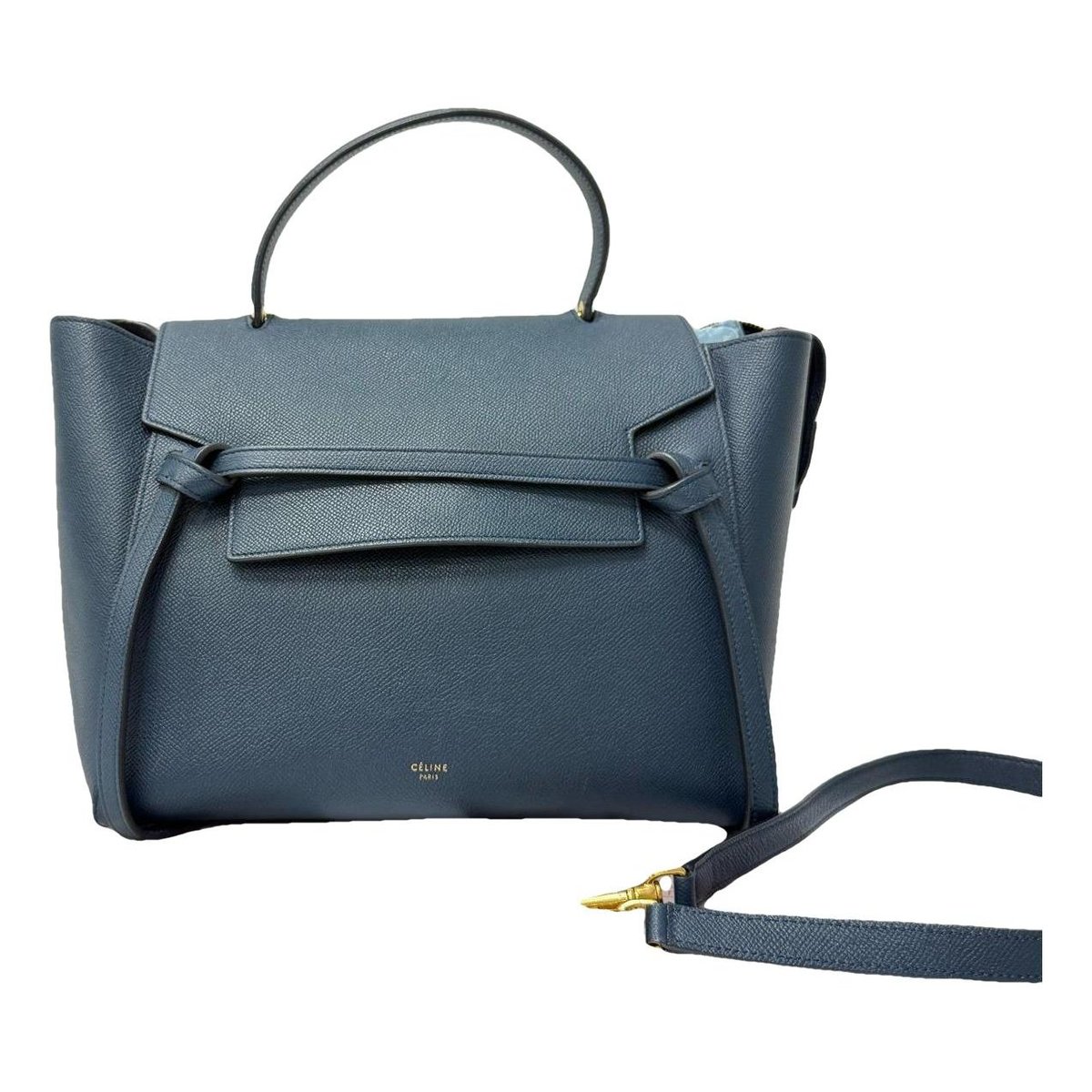 Belt leather handbag