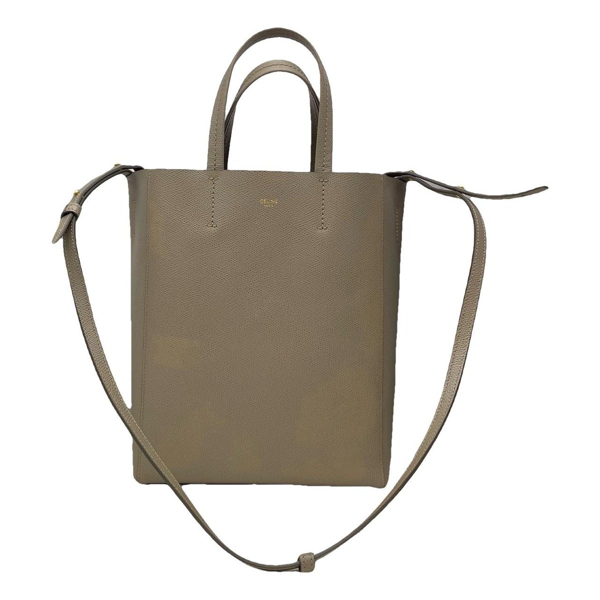 Cabas Vertical leather handbag