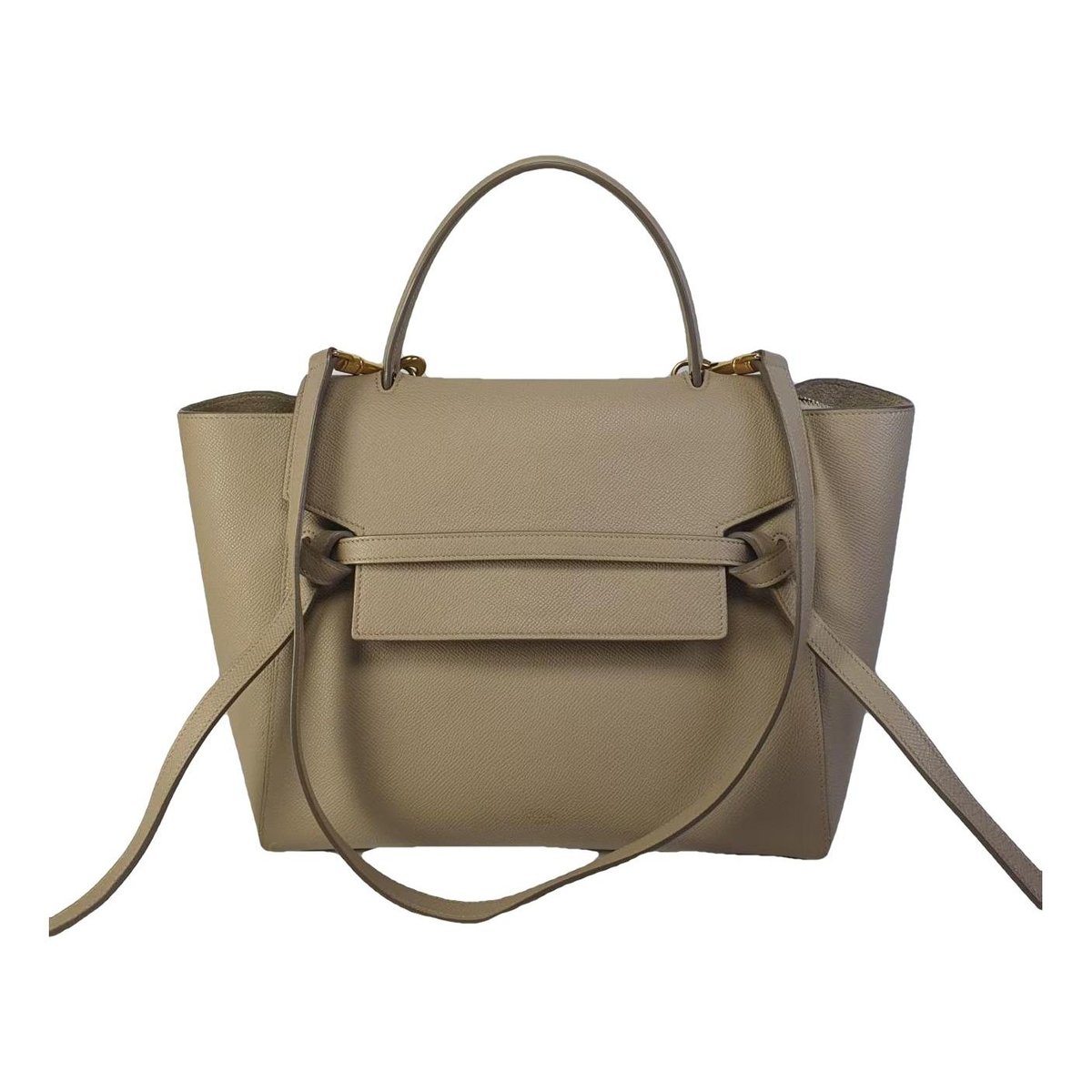 Belt leather crossbody bag