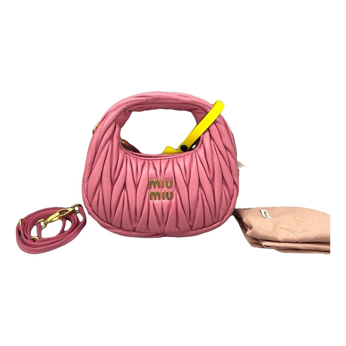 Miu Wander leather handbag