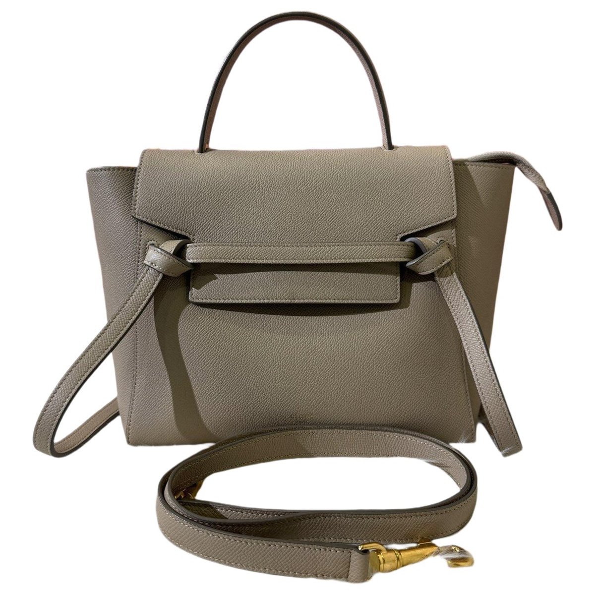 Belt leather handbag