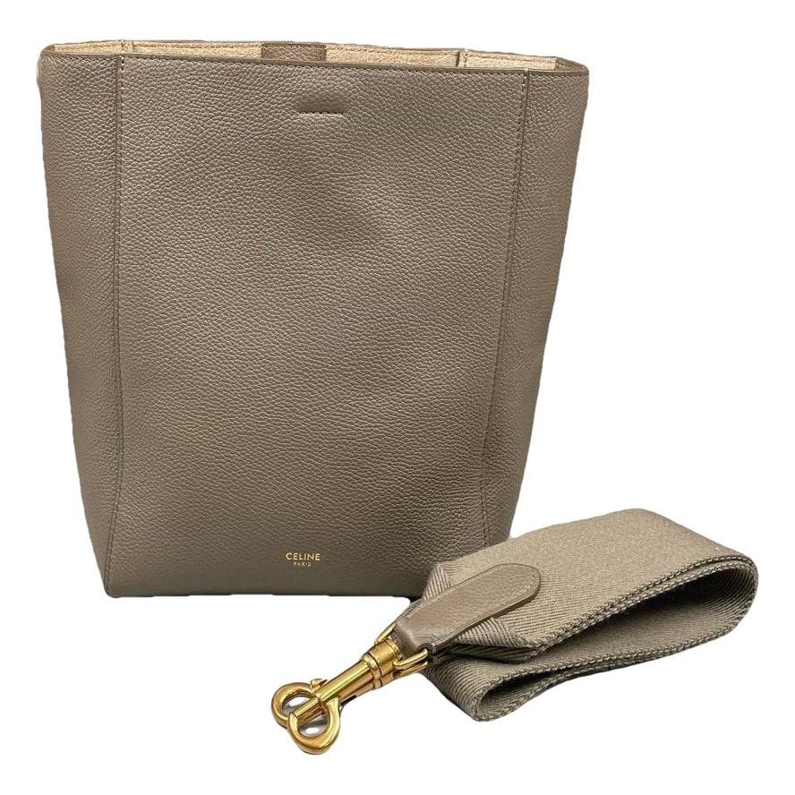 Seau Sangle leather handbag