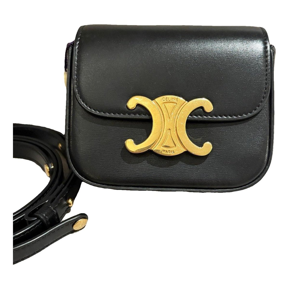 Triomphe leather crossbody bag