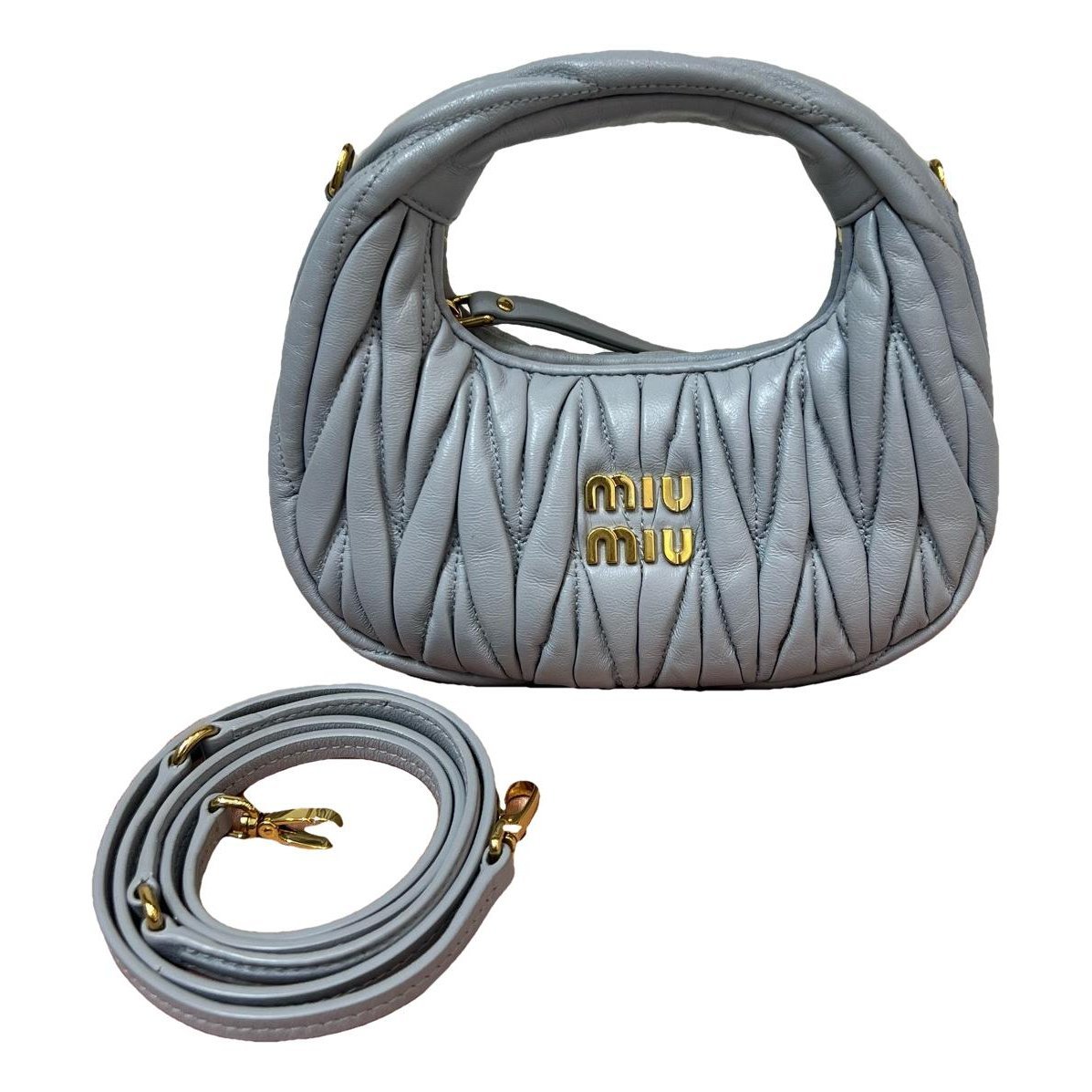 Miu Wander leather handbag