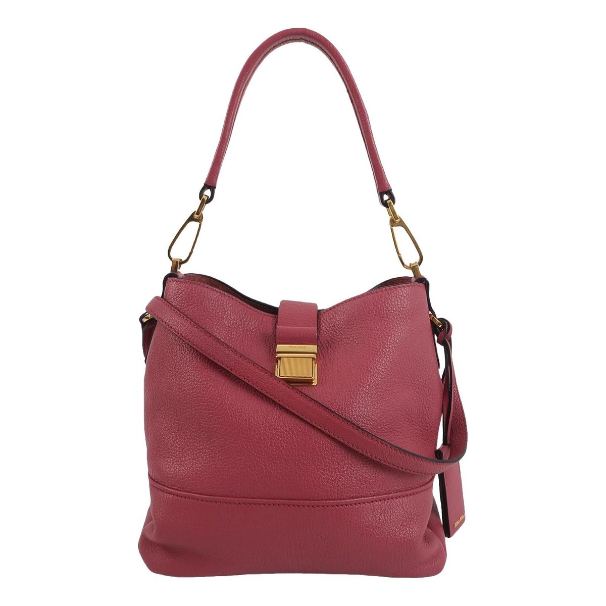 Madras leather handbag