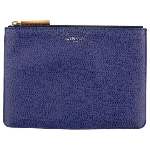 Leather clutch bag