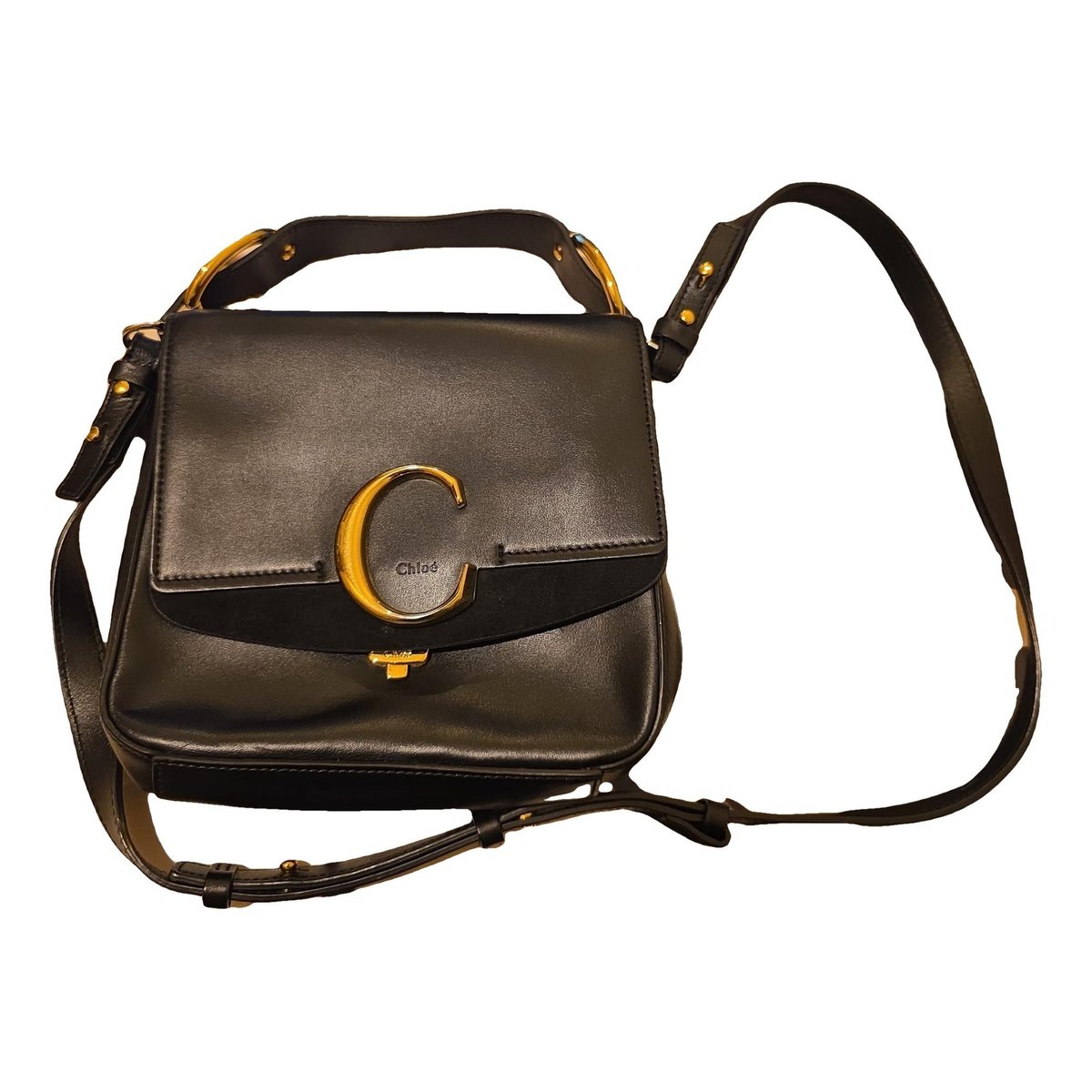 C leather handbag
