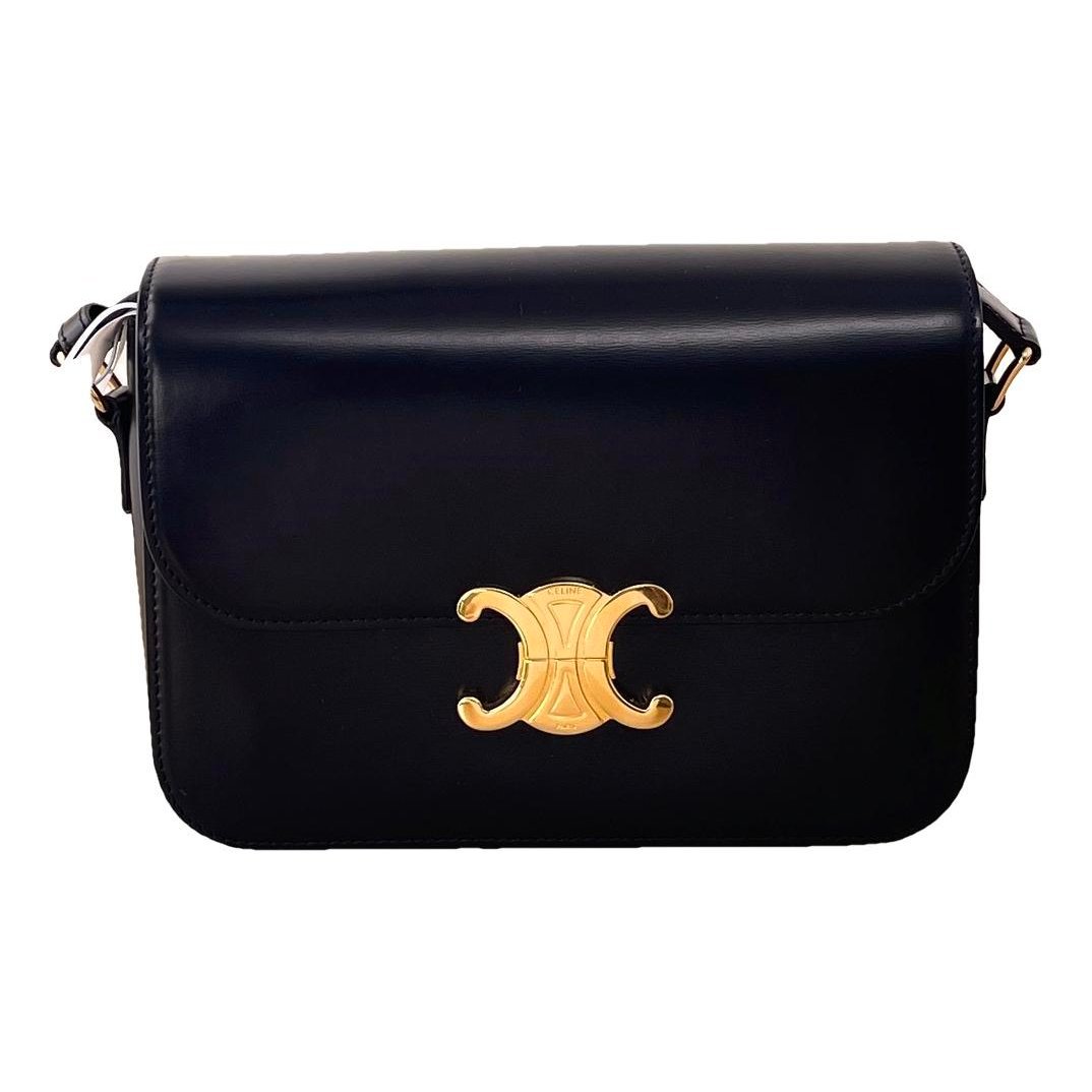 Triomphe leather handbag