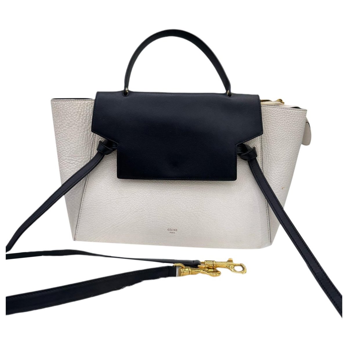 Belt leather handbag