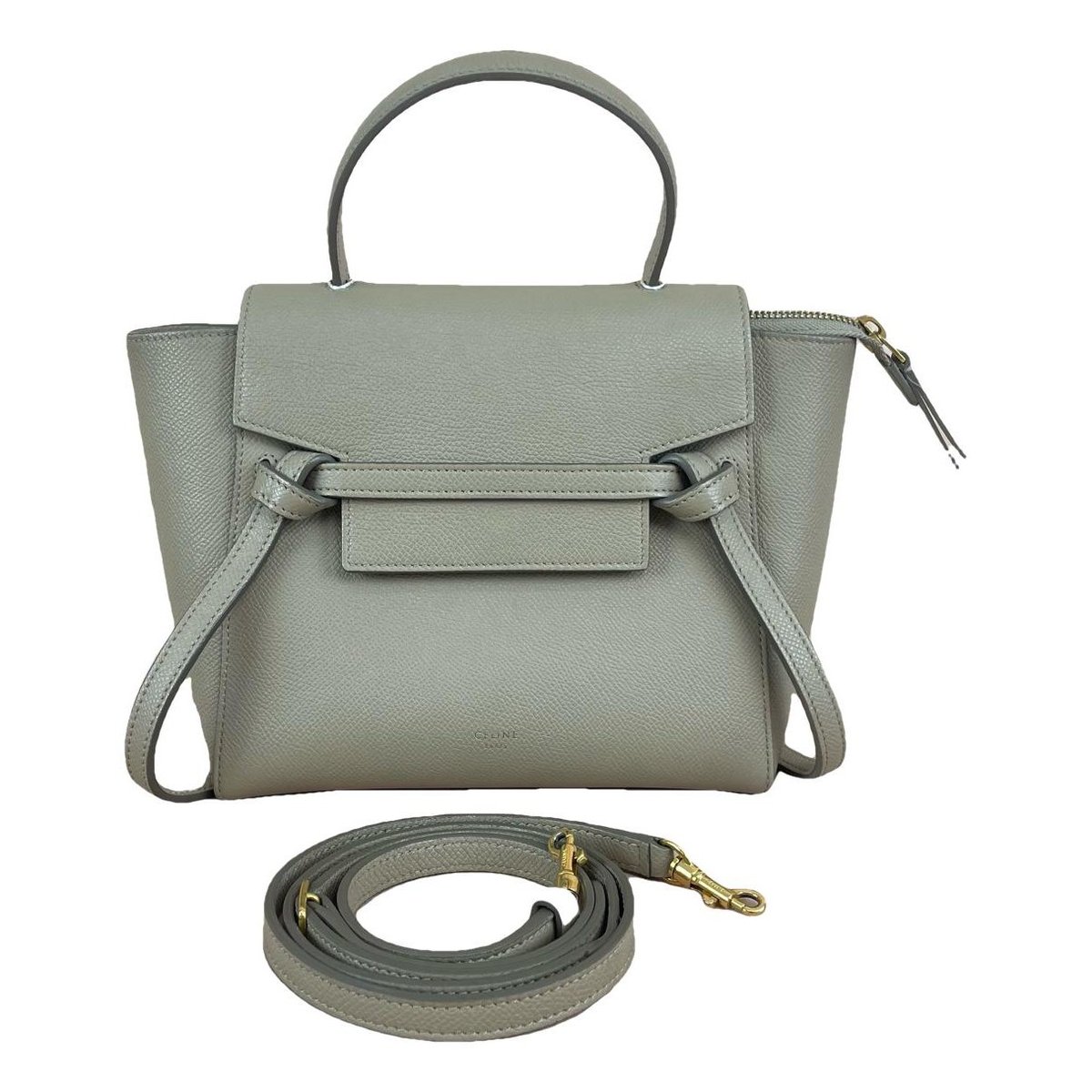 Belt leather handbag