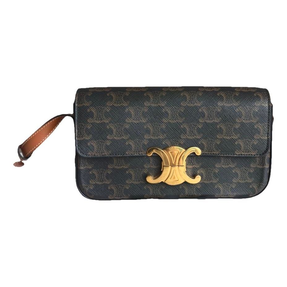 Triomphe Long leather handbag
