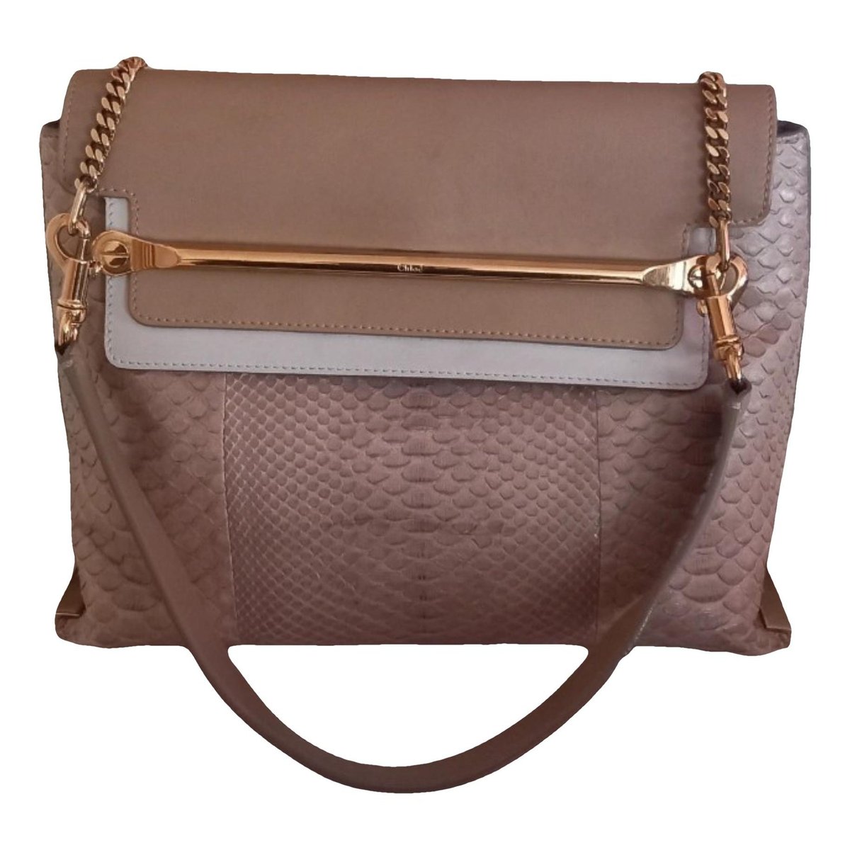 Clare python handbag