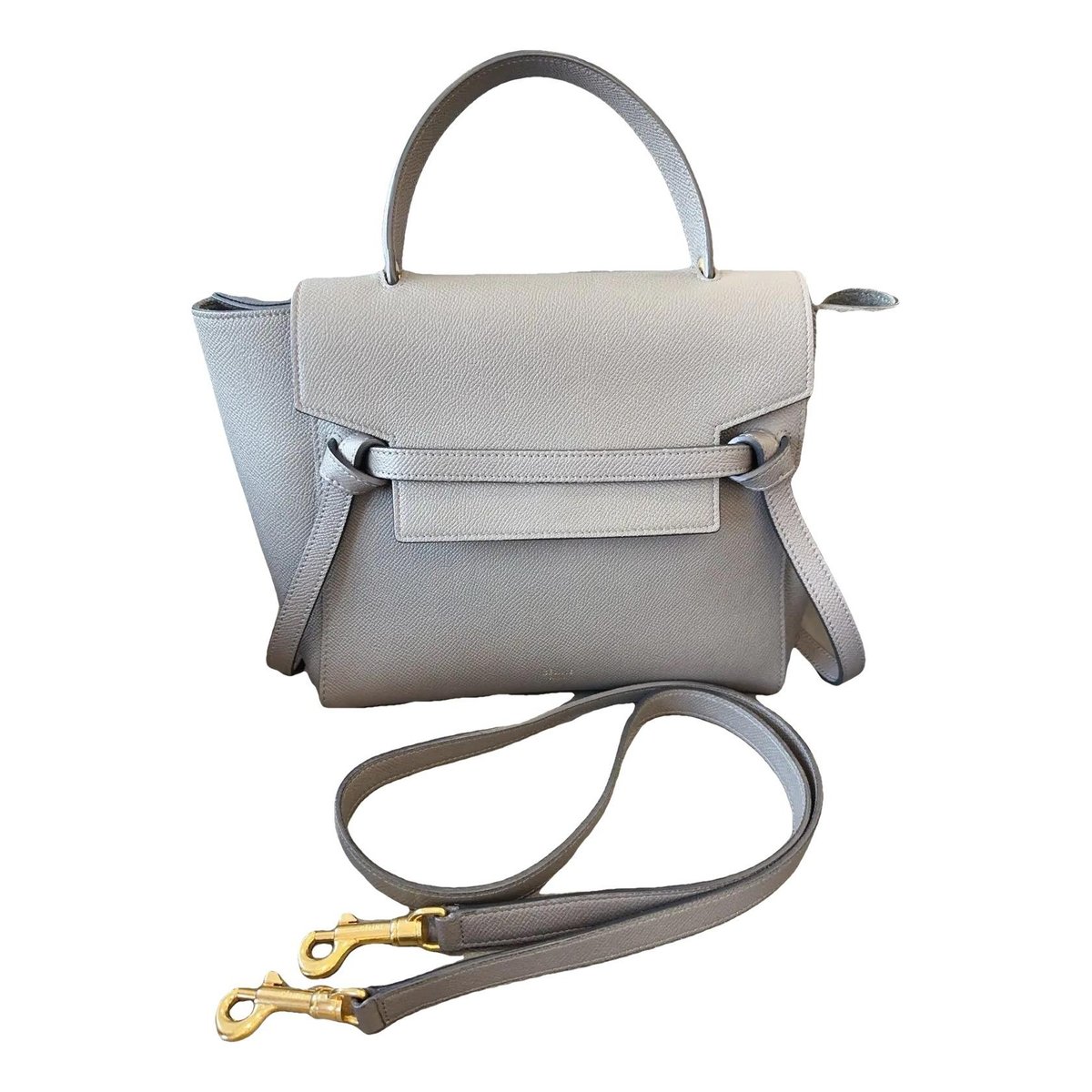 Belt leather handbag