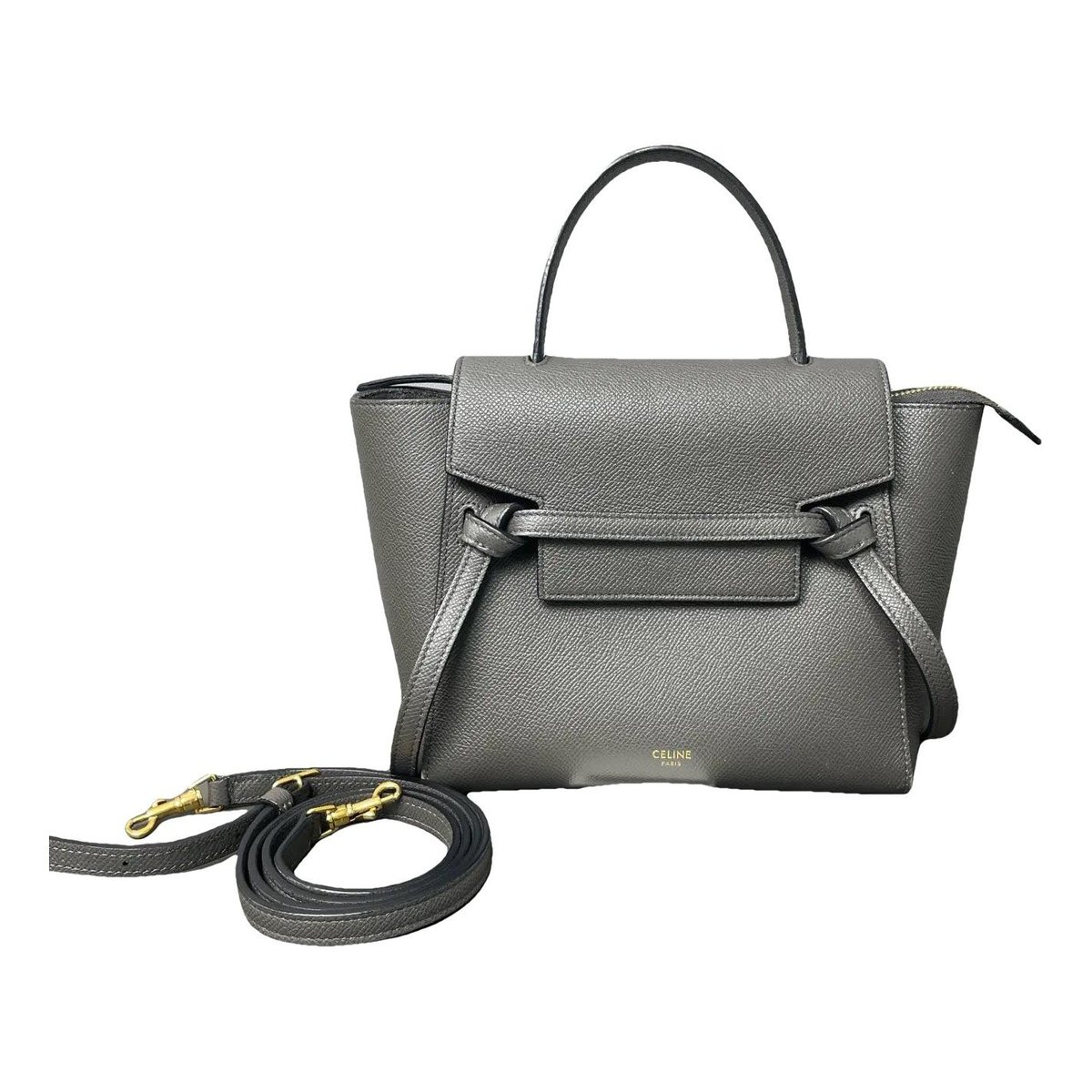Belt leather handbag