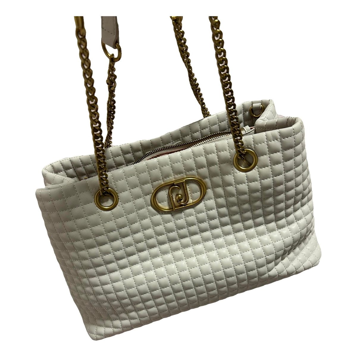Patent leather handbag