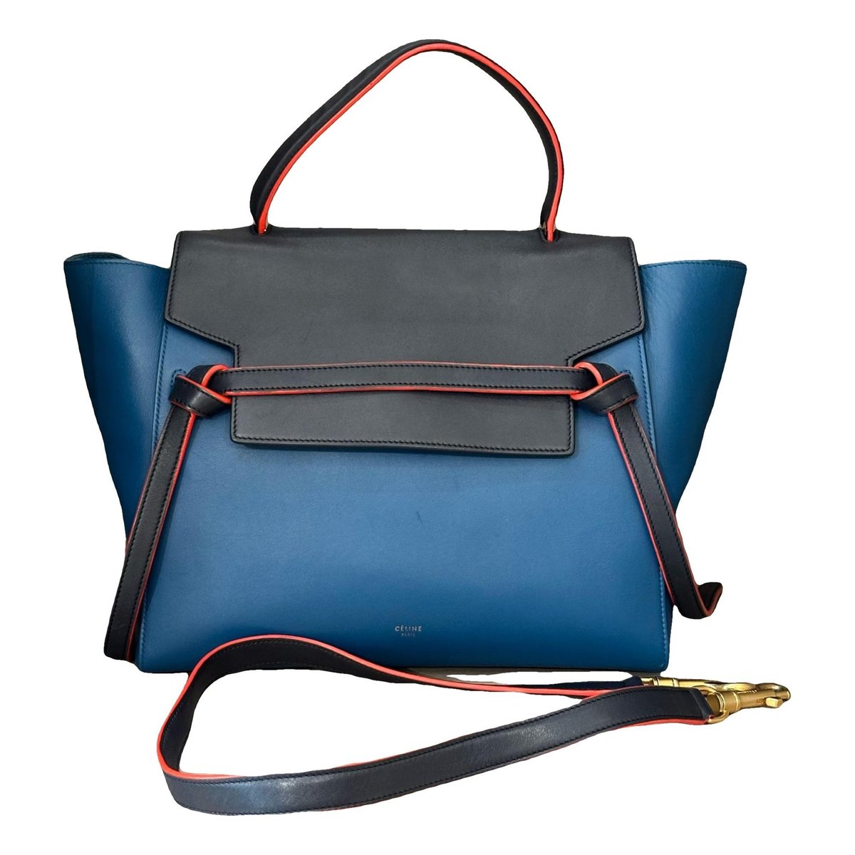 Belt leather handbag