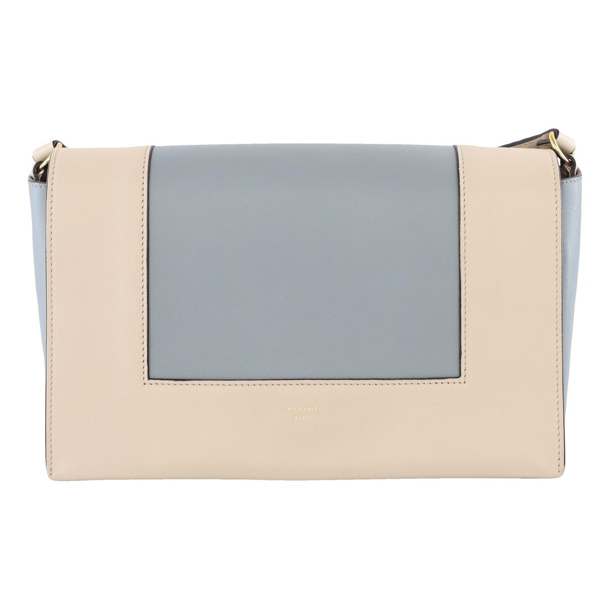 Frame leather handbag