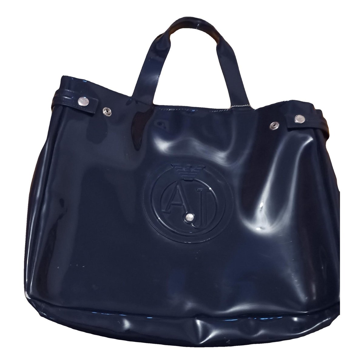 Patent leather handbag