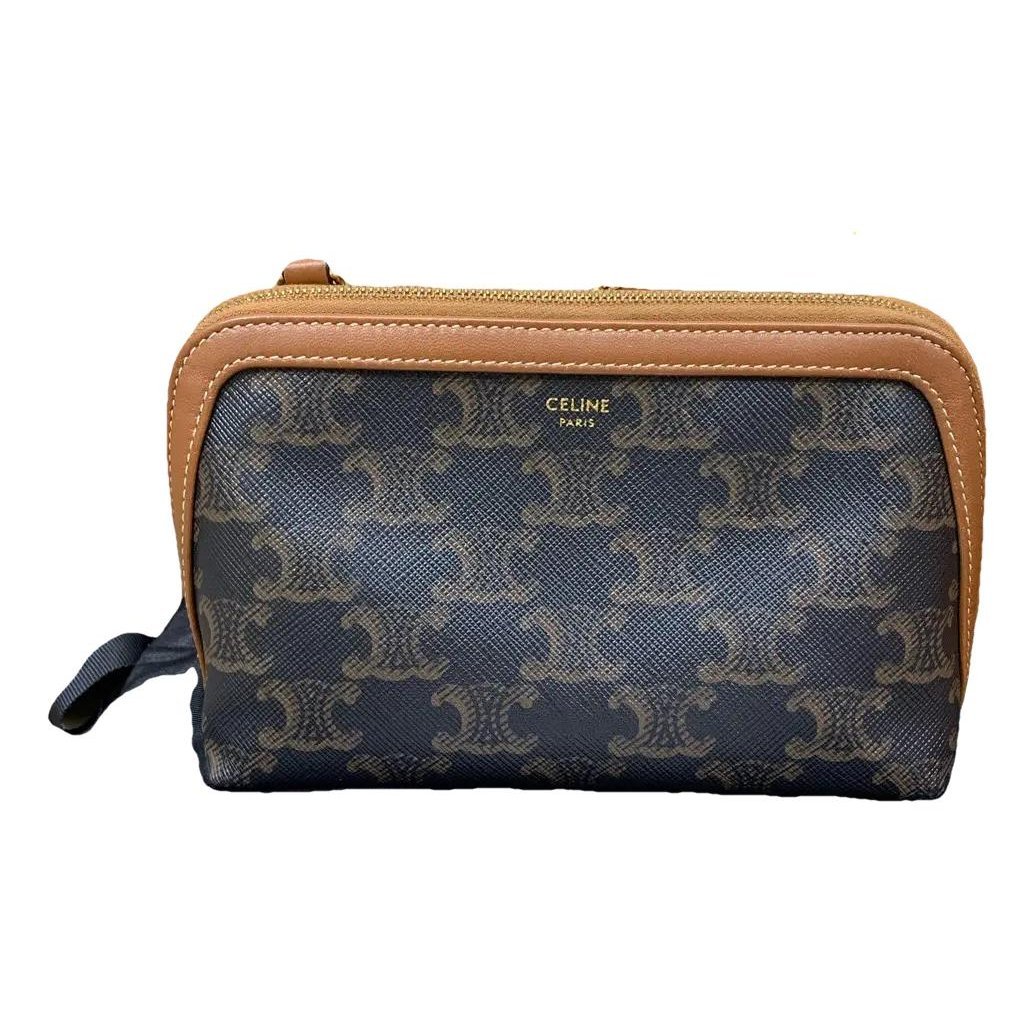 Triomphe vinyl crossbody bag