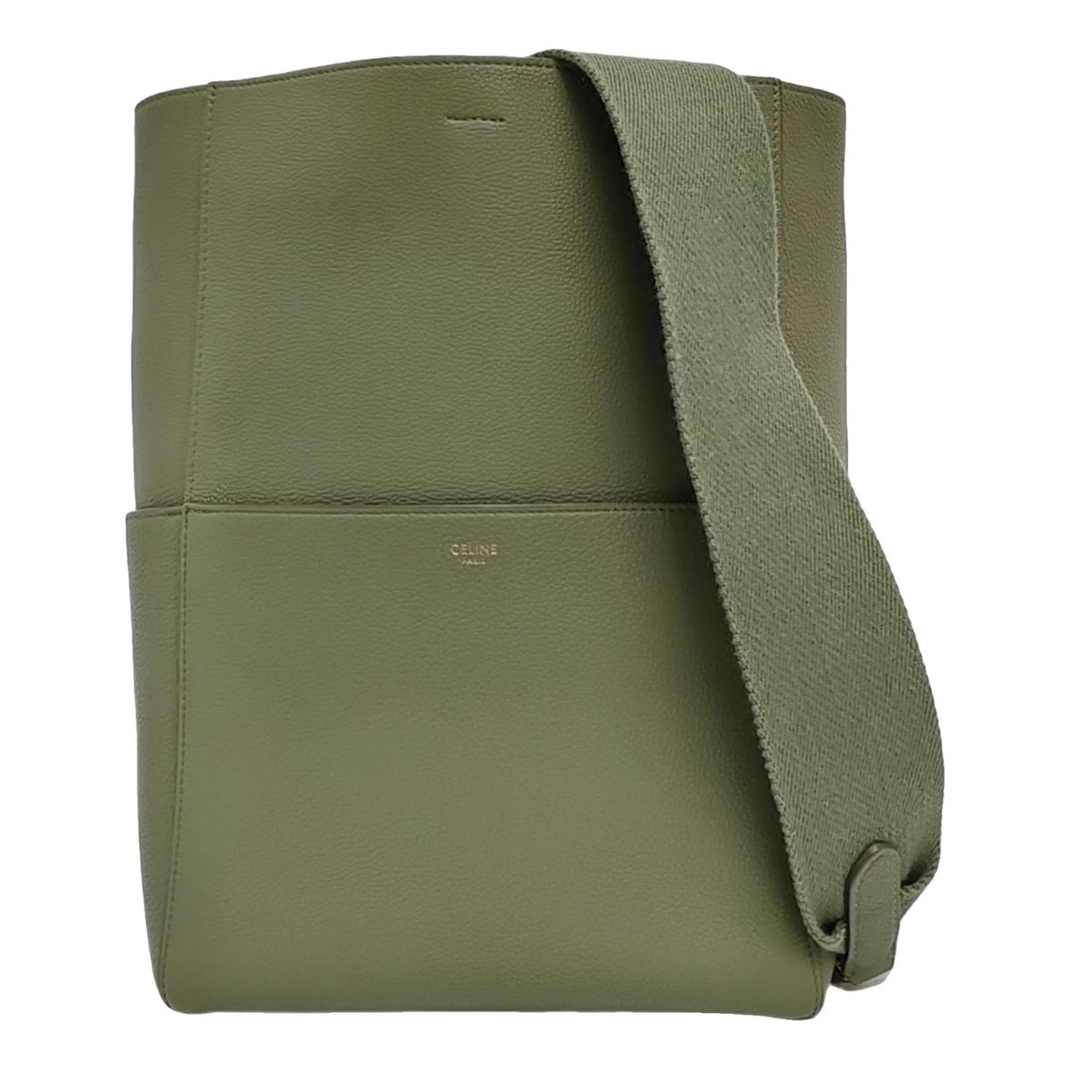 Seau Sangle leather handbag