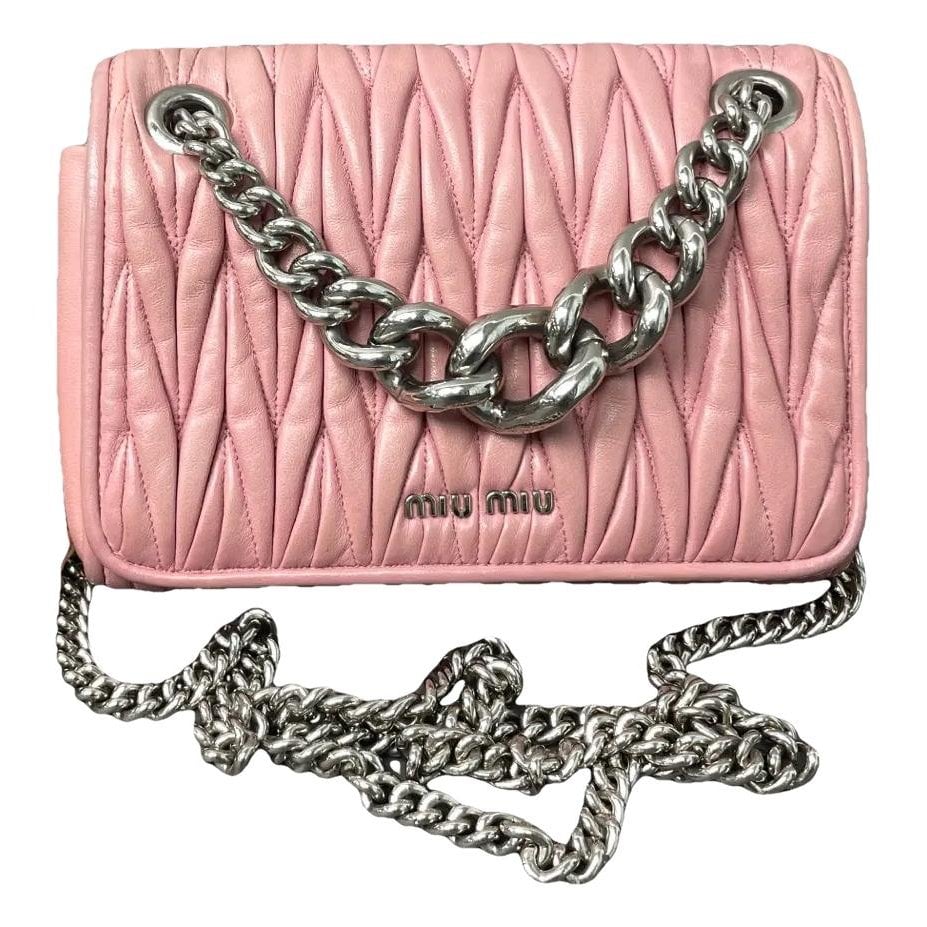 Miu Club leather handbag