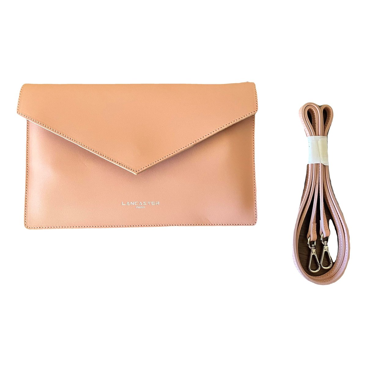 Leather clutch bag