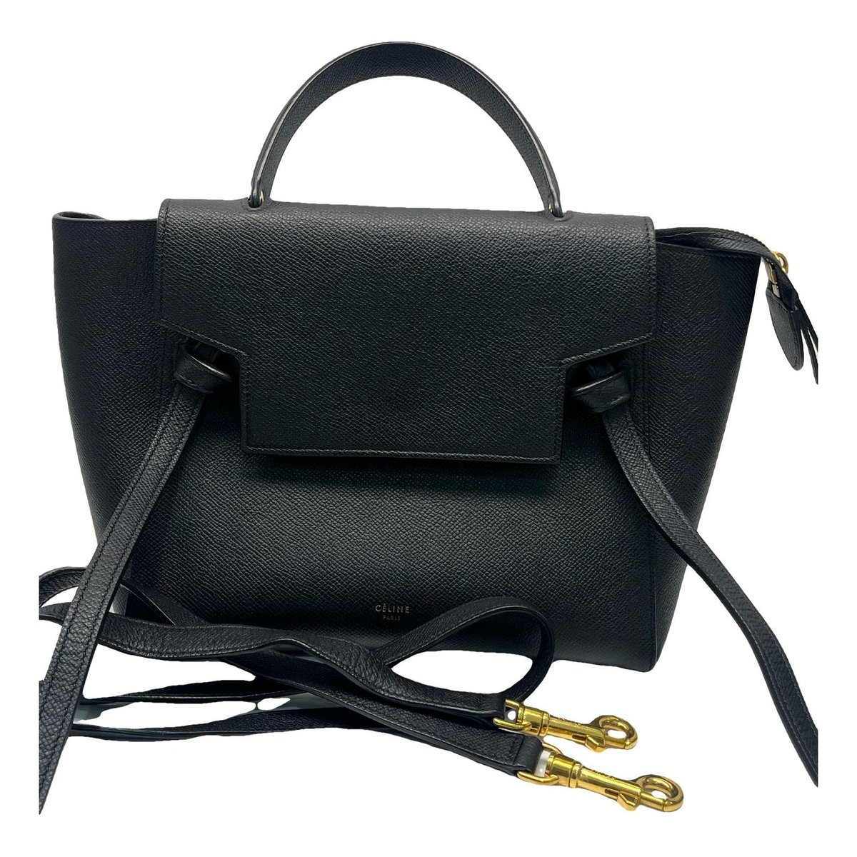 Belt leather handbag