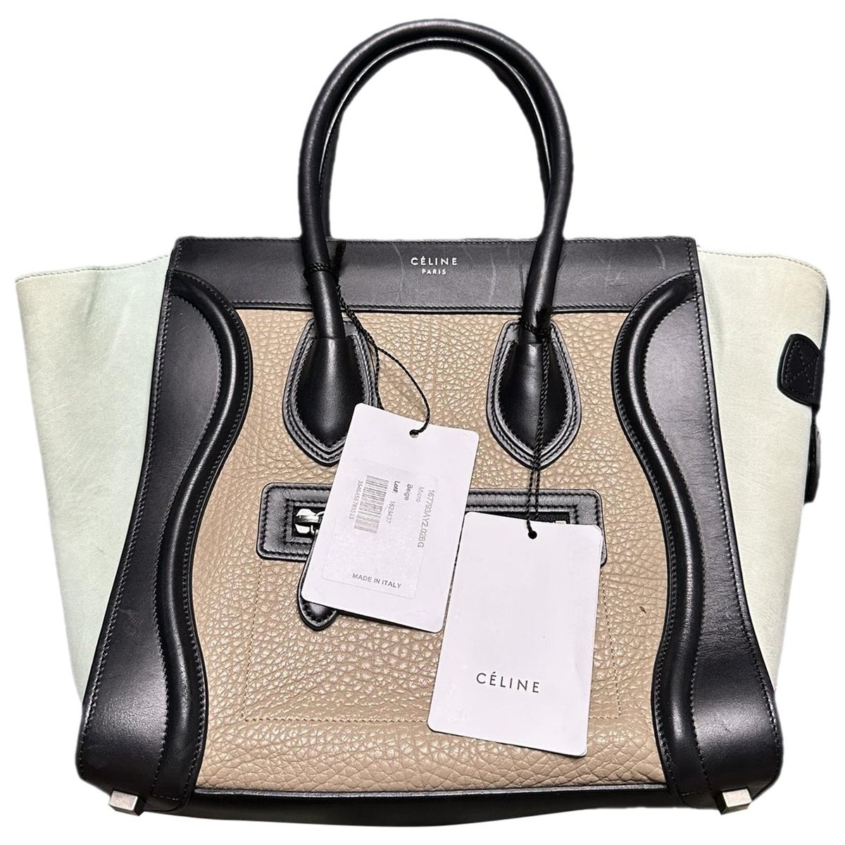 Luggage leather handbag