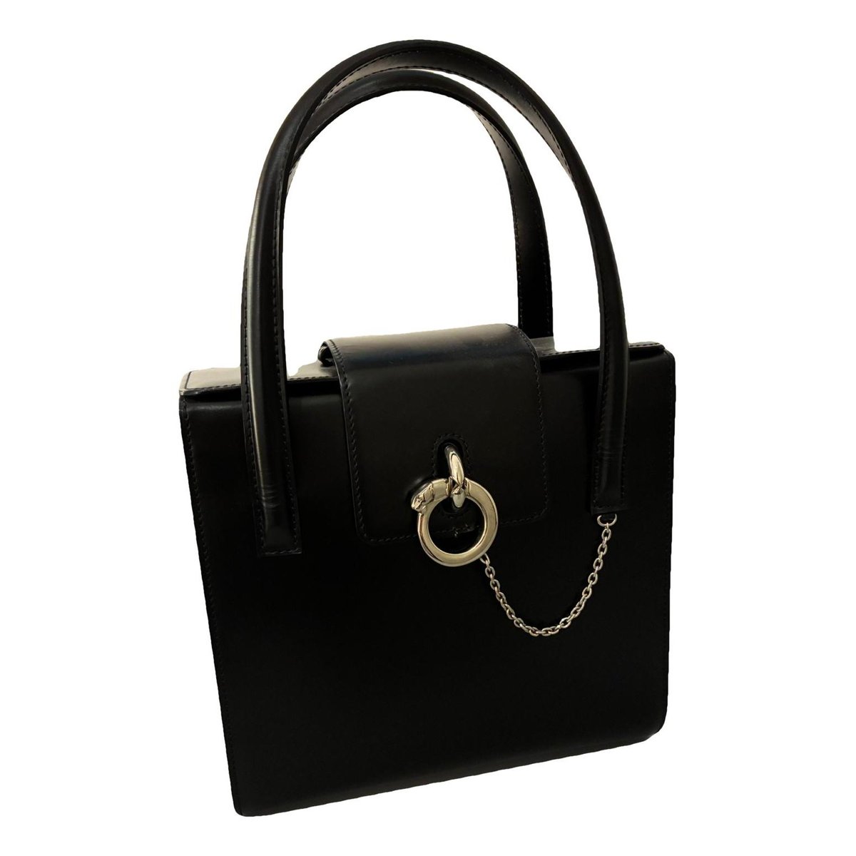 Panthère leather handbag