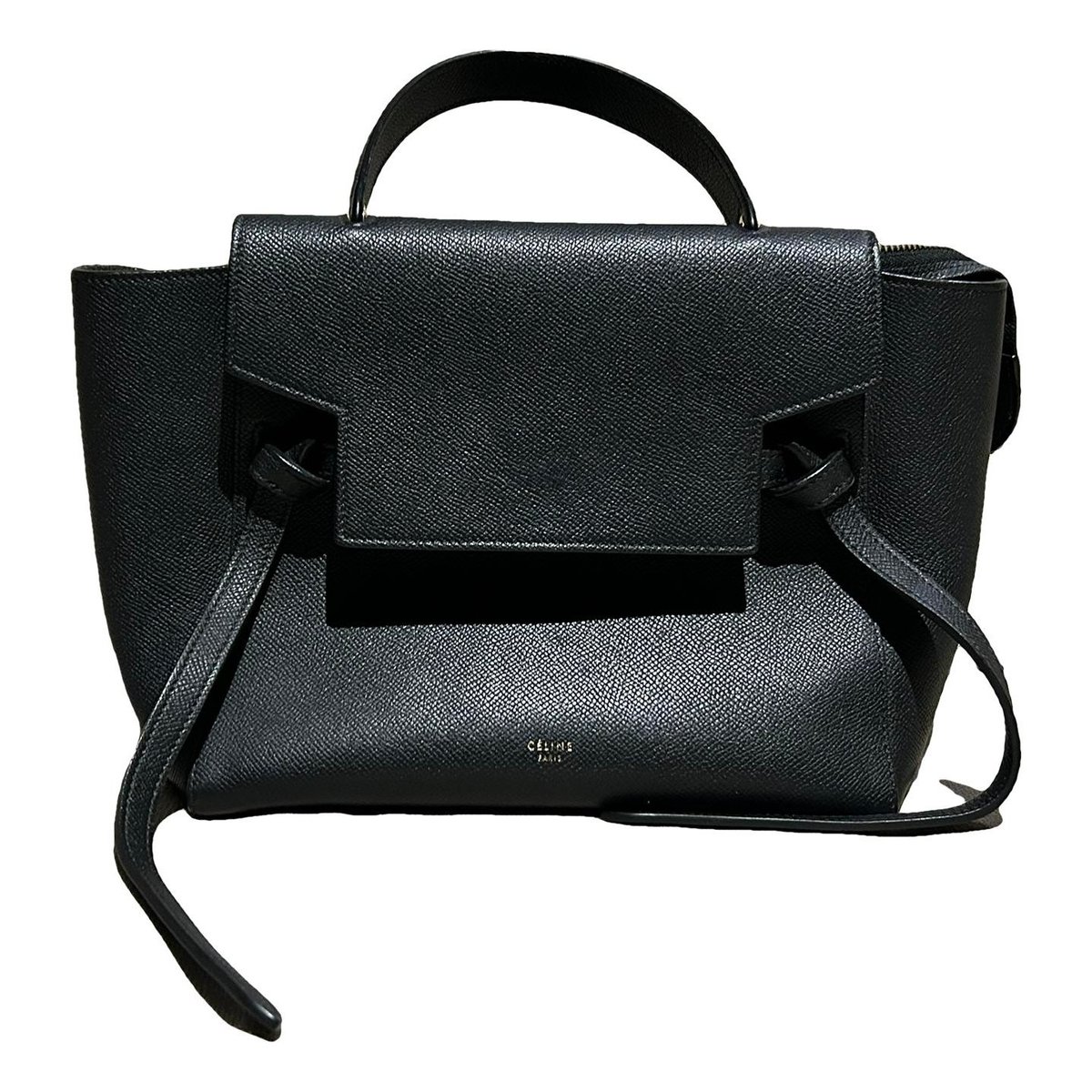 Belt leather handbag