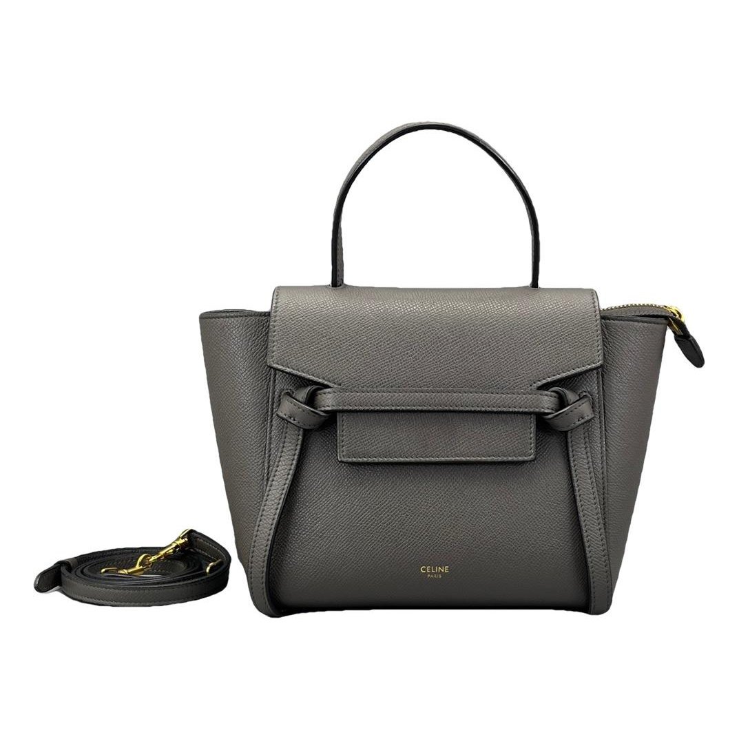 Belt leather handbag