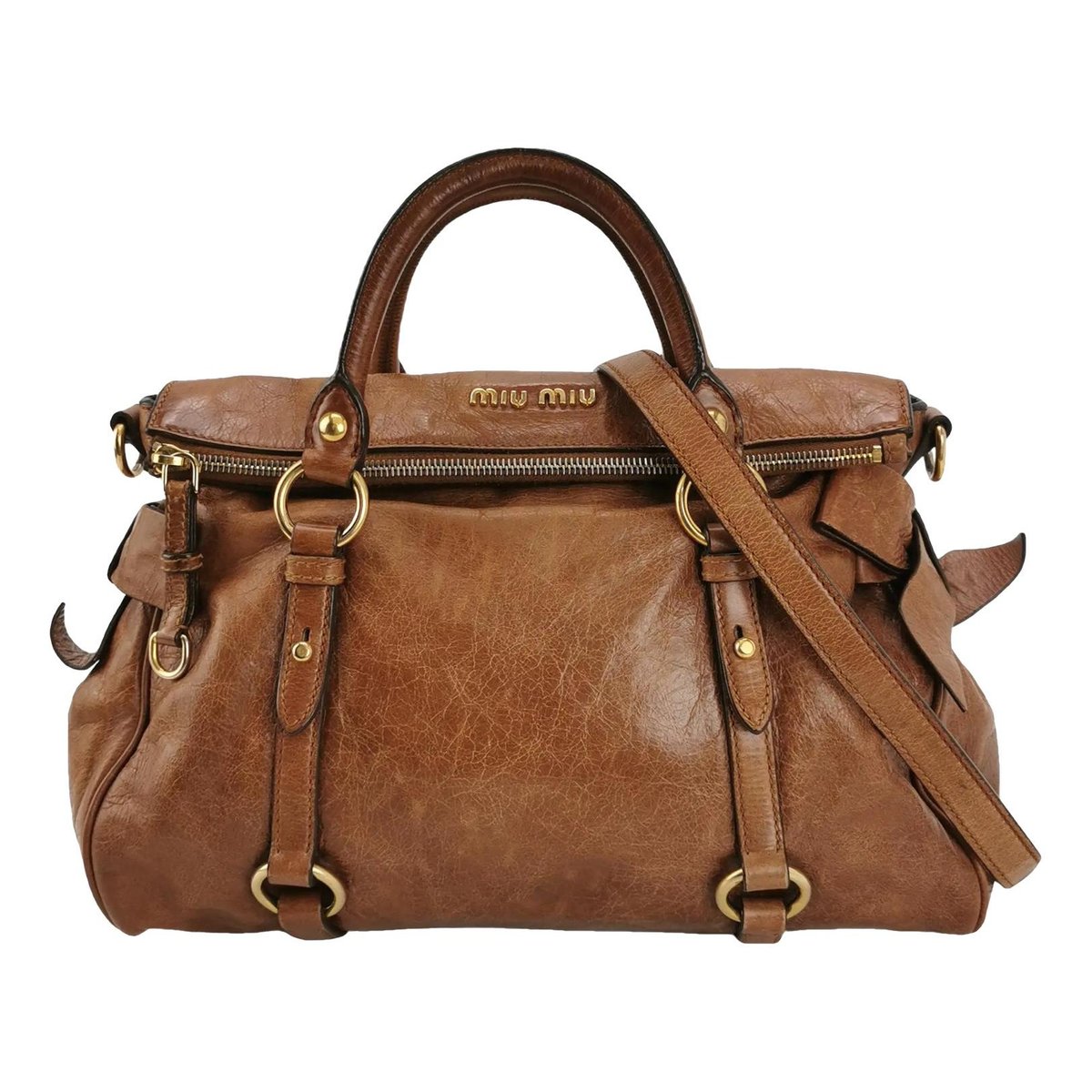 Vitello leather crossbody bag